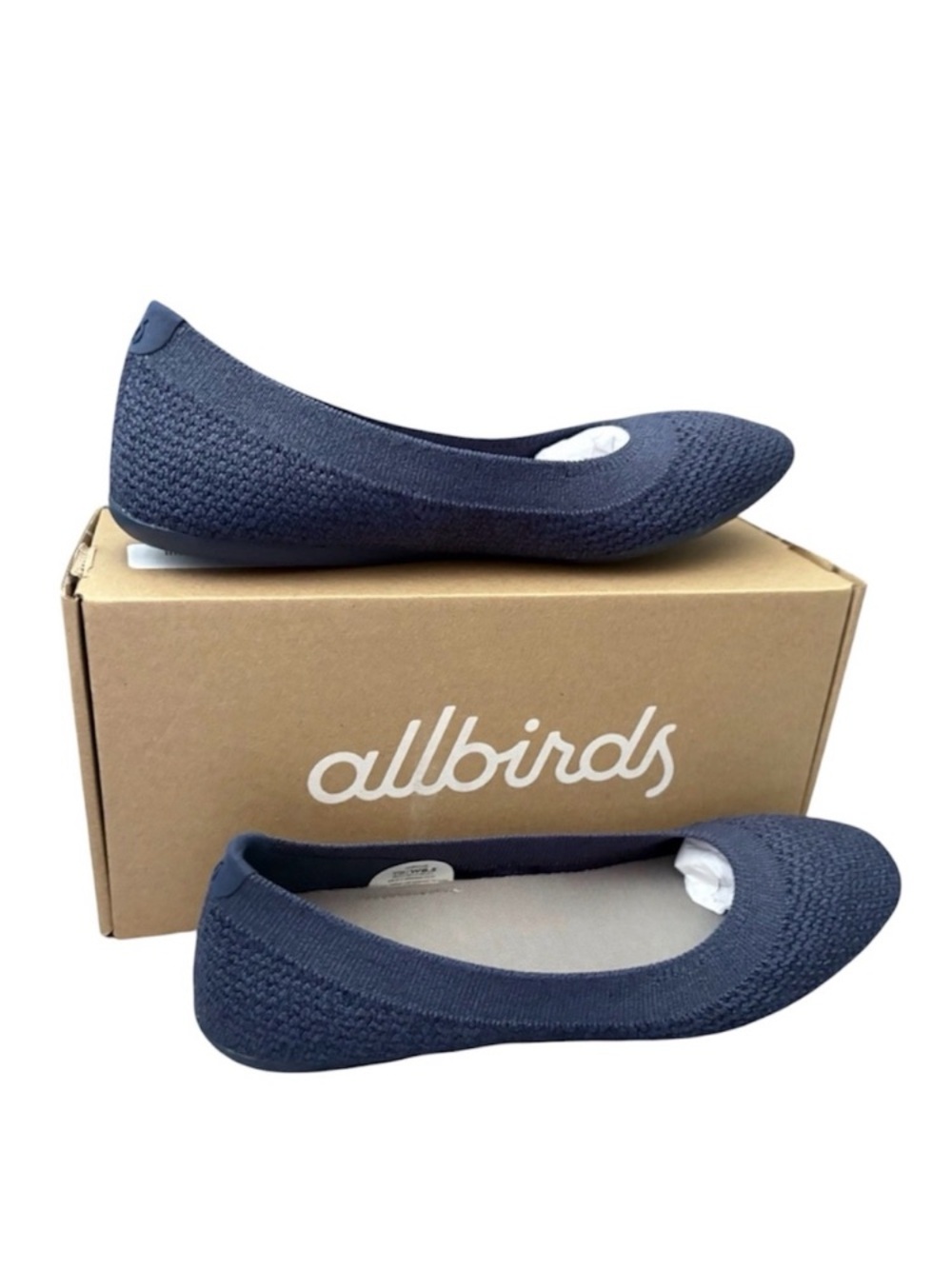 allbirds Navy Knit Ballet Flat — Women’s Slip-On Comfort